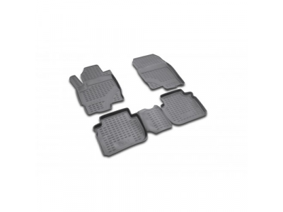 Коврики в салон MITSUBISHI Colt 2003->, 4 шт. (полиуретан)