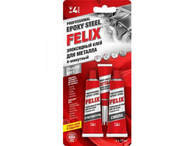 Клей профессиональный эпоксидный для металла FELIX от Felix Клей профессиональный эпоксидный для металла FELIX