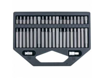 Набор бит HEX, TORX, SPLINE, хвостовик-шестигранник 1/2",CrV, 42шт.// STELS от STELS Набор бит HEX, TORX, SPLINE, хвостовик-шестигранник 1/2",CrV, 42шт.// STELS