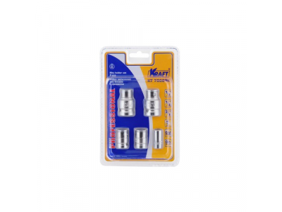 Набор держателей для вставок 1/2"Dr, 3/8" и 1/4"Dr 5предметов от KRAFT Набор держателей для вставок 1/2"Dr, 3/8" и 1/4"Dr 5предметов