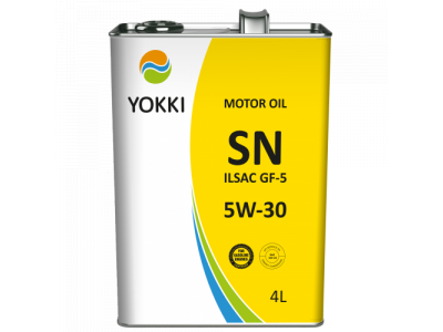 YOKKI SAE 5W30 API SN п/синт. бензин 4 л от YOKKI YOKKI SAE 5W30 API SN п/синт. бензин 4 л