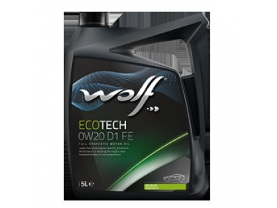 Моторное масло WOLF ECOTECH 0W20 D1 FE 5L от WOLF Моторное масло WOLF ECOTECH 0W20 D1 FE 5L