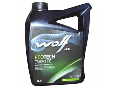 Моторное масло WOLF ECOTECH 0W20 D1 FE 4L от WOLF Моторное масло WOLF ECOTECH 0W20 D1 FE 4L