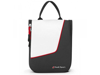 Дорожный несессер Audi Sport Wash bag, black/white от VAG Дорожный несессер Audi Sport Wash bag, black/white
